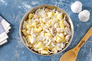 Диетическая картошка с грибами Диетическая картошка с грибами