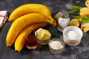 Жареные бананы в коньяке