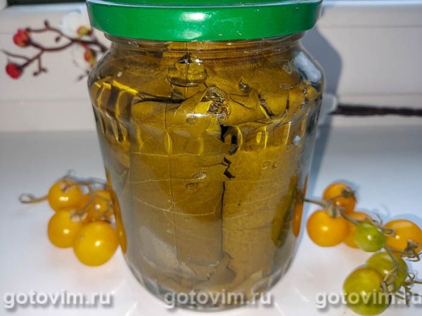 Маринованные виноградные листья на зиму