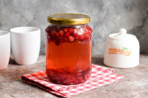 Компот из клюквы на зиму Компот из клюквы на зиму