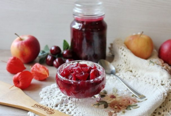 Вишневое варенье с яблоками Вишневое варенье с яблоками