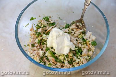 Булочки-завитушки с курицей и яйцом Булочки-завитушки с курицей и яйцом