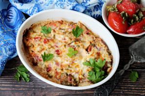 Свинина с маринованными помидорами Свинина с маринованными помидорами