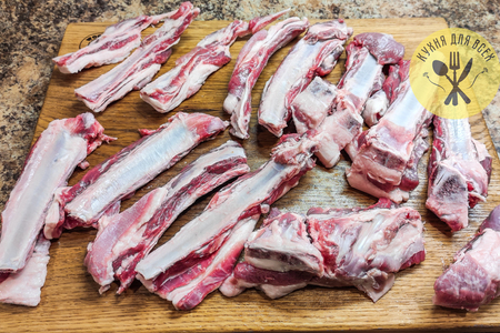 Бараньи ребра с картошкой в казане Бараньи ребра с картошкой в казане