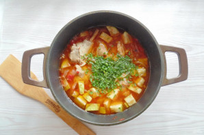 Чахохбили из курицы с кабачками