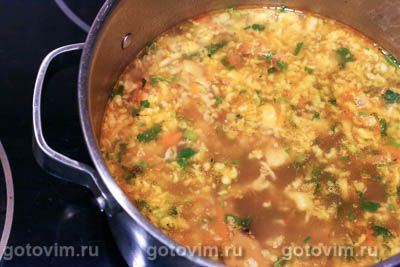 Суп из говядины с грибами и мучной «подбойкой» Суп из говядины с грибами и мучной «подбойкой»