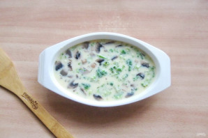 Омлет с брокколи и грибами Омлет с брокколи и грибами