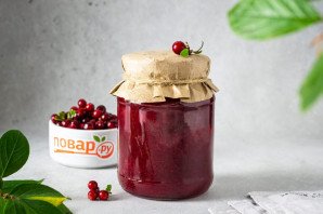 Протертая брусника без сахара Протертая брусника без сахара