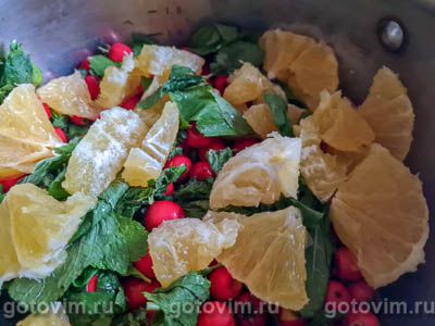 Компот из боярышника с апельсином и мятой Компот из боярышника с апельсином и мятой