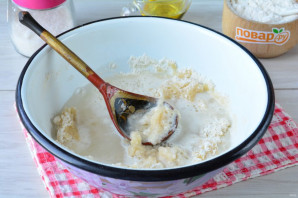 Постный пирог с персиками Постный пирог с персиками