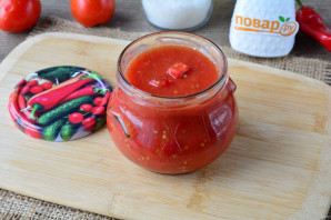 Томатный соус без уксуса на зиму Томатный соус без уксуса на зиму