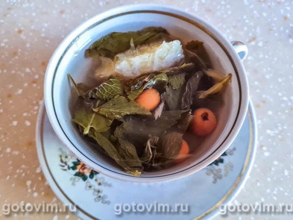 Компот из боярышника с апельсином и мятой Компот из боярышника с апельсином и мятой