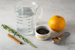 Чай с розмарином и апельсином Чай с розмарином и апельсином