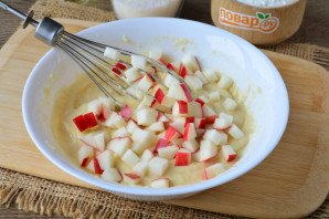 Печенье на кефире с яблоками