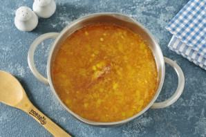 Гороховый суп с нутом и копченостями Гороховый суп с нутом и копченостями