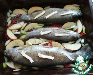 Форель с яблоками и сидром Форель с яблоками и сидром