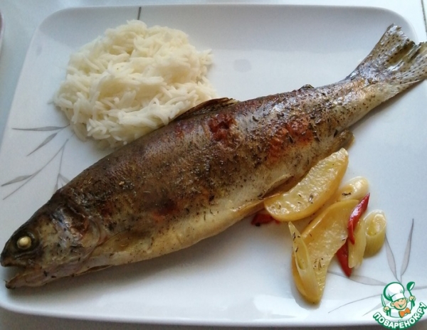 Форель с яблоками и сидром Форель с яблоками и сидром