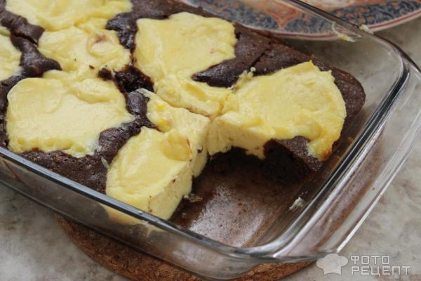 Рецепт: Брауни с творогом - просто и быстро Рецепт: Брауни с творогом - просто и быстро