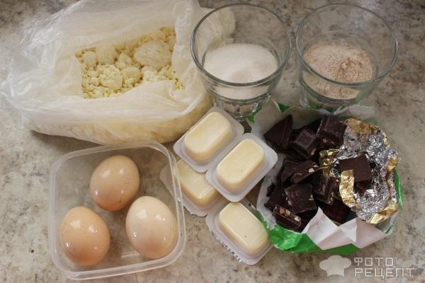 Рецепт: Брауни с творогом - просто и быстро Рецепт: Брауни с творогом - просто и быстро