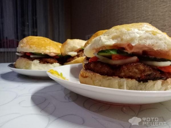 Рецепт: Булочки для бургеров - Мягкие и нежные