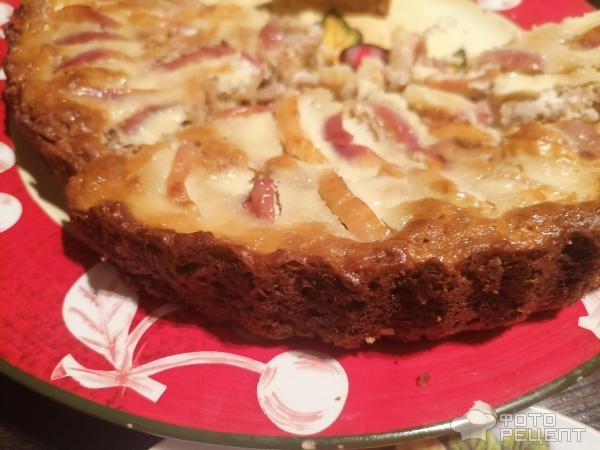 Рецепт: Диетическая творожная запеканка - с овсяными хлопьями, яблоками и мёдом Рецепт: Диетическая творожная запеканка - с овсяными хлопьями, яблоками и мёдом