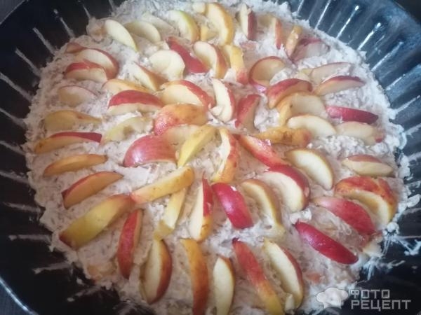 Рецепт: Диетическая творожная запеканка - с овсяными хлопьями, яблоками и мёдом Рецепт: Диетическая творожная запеканка - с овсяными хлопьями, яблоками и мёдом