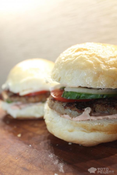 Рецепт: Домашние Бургеры - По-домашнему