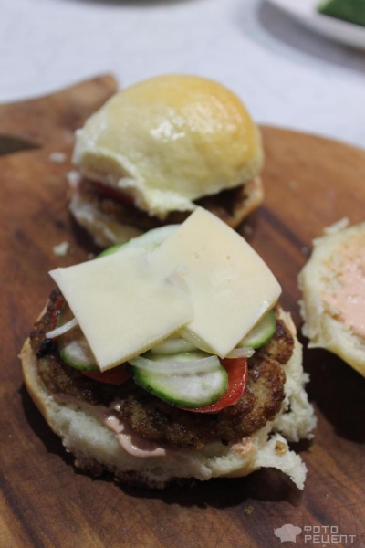 Рецепт: Домашние Бургеры - По-домашнему