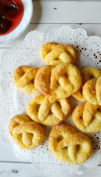 Рецепт: Крендели - творожные Рецепт: Крендели - творожные