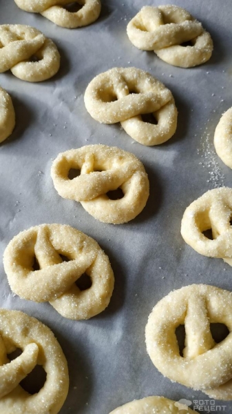 Рецепт: Крендели - творожные Рецепт: Крендели - творожные