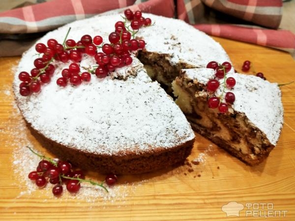 Рецепт: Манник "Зебра" с какао - Из того, что было в холодильнике Рецепт: Манник "Зебра" с какао - Из того, что было в холодильнике