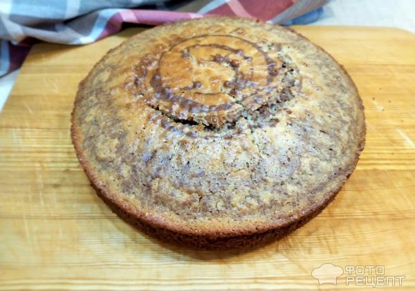 Рецепт: Манник "Зебра" с какао - Из того, что было в холодильнике Рецепт: Манник "Зебра" с какао - Из того, что было в холодильнике