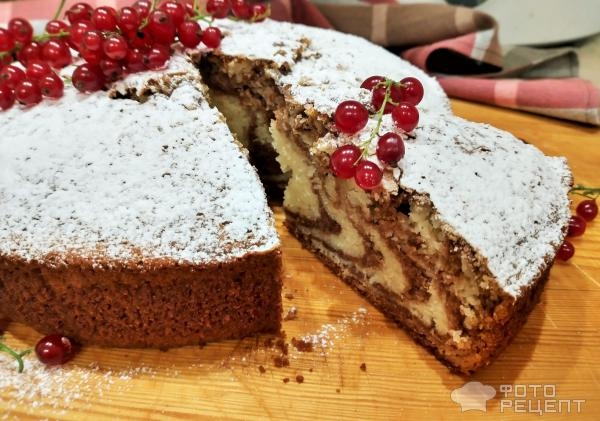 Рецепт: Манник "Зебра" с какао - Из того, что было в холодильнике Рецепт: Манник "Зебра" с какао - Из того, что было в холодильнике