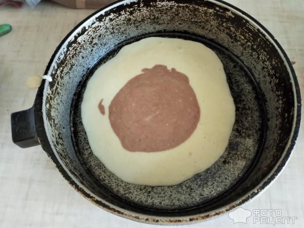 Рецепт: Манник "Зебра" с какао - Из того, что было в холодильнике Рецепт: Манник "Зебра" с какао - Из того, что было в холодильнике