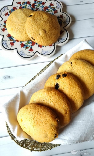 Рецепт: Печенье с изюмом - самое вкусное и простое