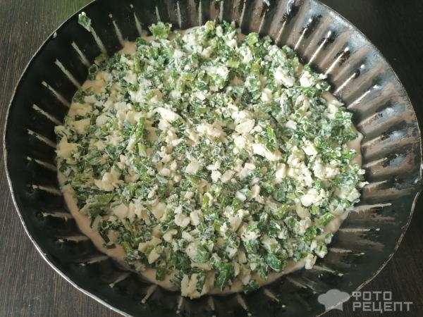 Рецепт: Пирог с яйцом и луком - в духовке Рецепт: Пирог с яйцом и луком - в духовке