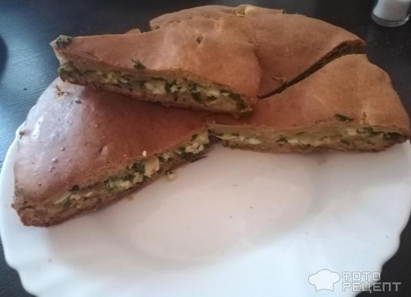 Рецепт: Пирог с яйцом и луком - в духовке Рецепт: Пирог с яйцом и луком - в духовке