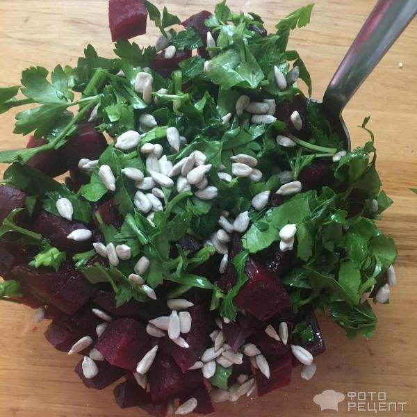 Рецепт: Салат из свеклы - Вкусная стройность и похудение без диет Рецепт: Салат из свеклы - Вкусная стройность и похудение без диет