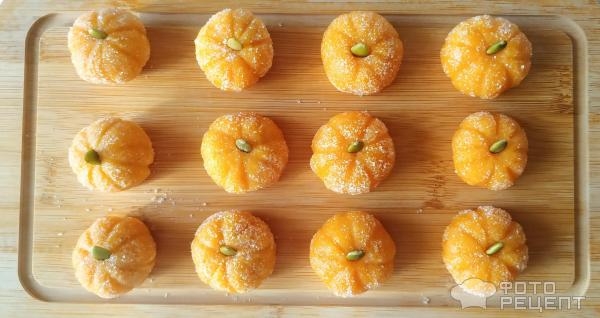 Рецепт: Тыквенные конфеты - тыква из тыквы Рецепт: Тыквенные конфеты - тыква из тыквы