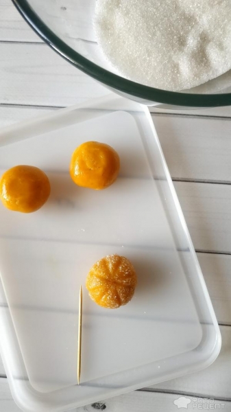 Рецепт: Тыквенные конфеты - тыква из тыквы Рецепт: Тыквенные конфеты - тыква из тыквы