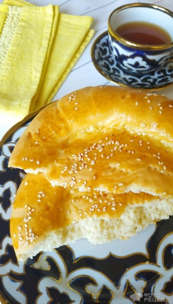 Рецепт: Узбекская лепешка - по-русски