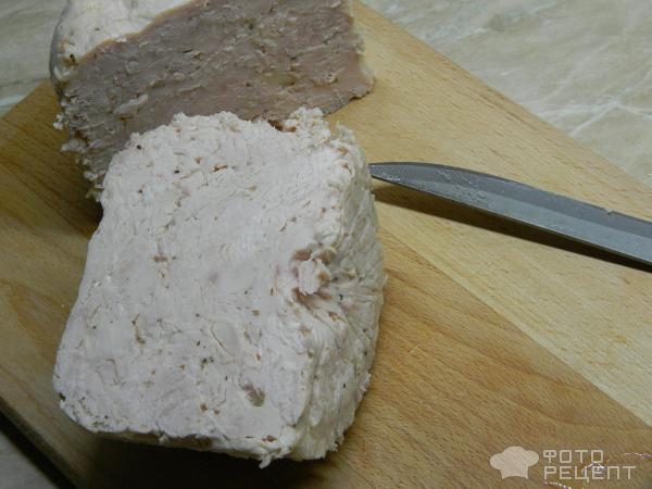 Рецепт: Ветчина из индейки - В ветчиннице из филе грудки индейки Рецепт: Ветчина из индейки - В ветчиннице из филе грудки индейки