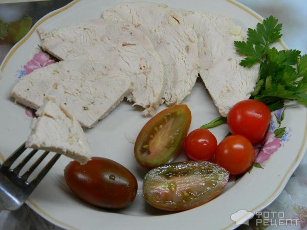 Рецепт: Ветчина из индейки - В ветчиннице из филе грудки индейки Рецепт: Ветчина из индейки - В ветчиннице из филе грудки индейки