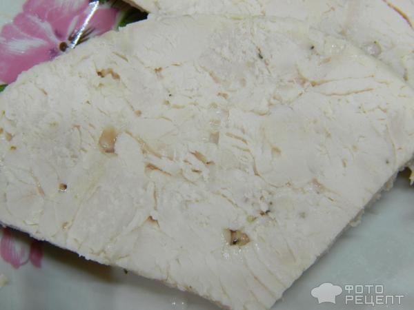 Рецепт: Ветчина из индейки - В ветчиннице из филе грудки индейки Рецепт: Ветчина из индейки - В ветчиннице из филе грудки индейки