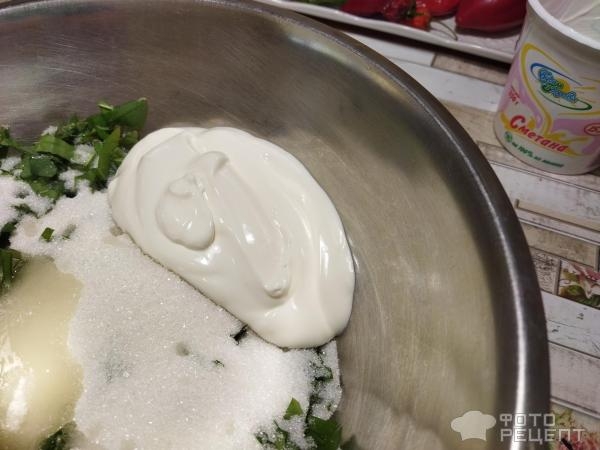 Рецепт: Зеленый кекс - со щавелем и манной крупой Рецепт: Зеленый кекс - со щавелем и манной крупой