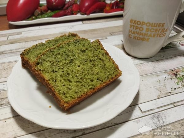 Рецепт: Зеленый кекс - со щавелем и манной крупой Рецепт: Зеленый кекс - со щавелем и манной крупой