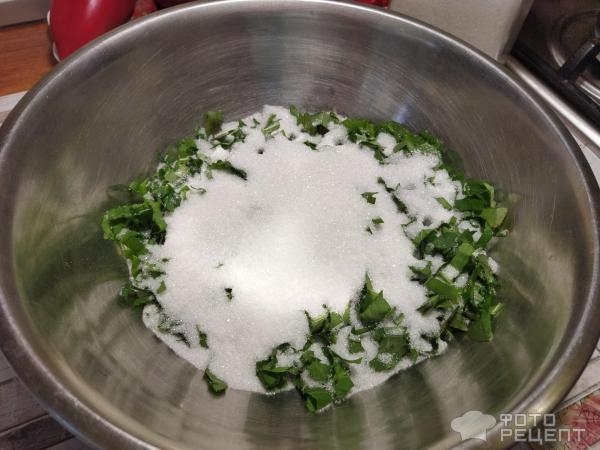 Рецепт: Зеленый кекс - со щавелем и манной крупой Рецепт: Зеленый кекс - со щавелем и манной крупой