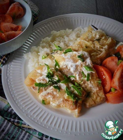 Щука в сметане по-деревенски Щука в сметане по-деревенски