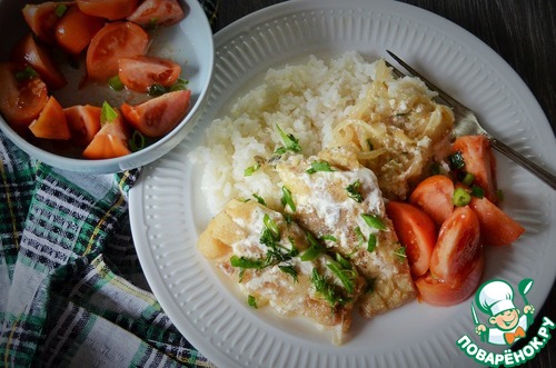 Щука в сметане по-деревенски Щука в сметане по-деревенски