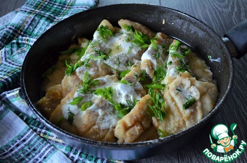 Щука в сметане по-деревенски Щука в сметане по-деревенски